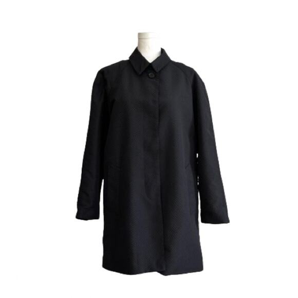 Jheri Richards Black Pink Lining Pockets Lightweight Jacket Coat Size 10 - Picture 1 of 15